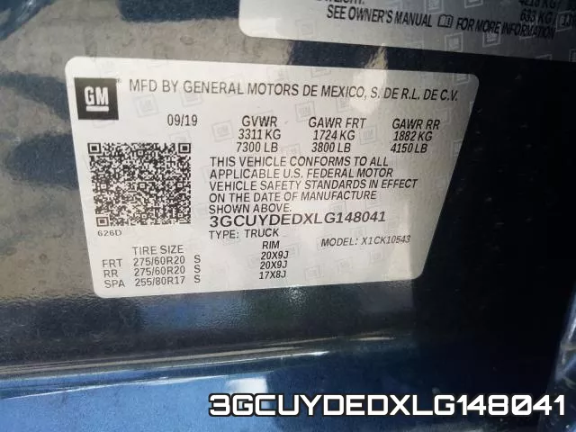 3GCUYDEDXLG148041 фото 2