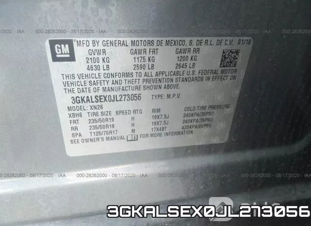 3GKALSEX0JL273056 фото 10