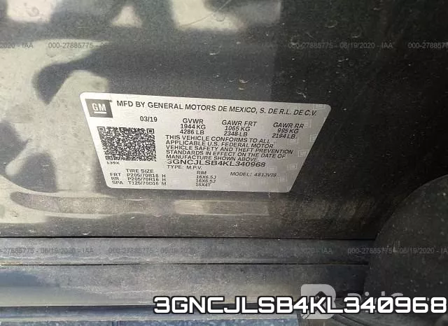 3GNCJLSB4KL340968 фото 10
