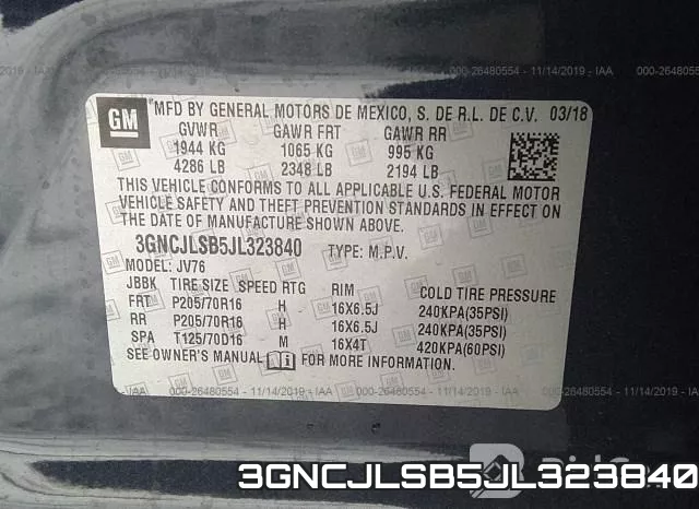 3GNCJLSB5JL323840 фото 10