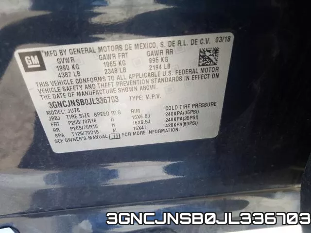 3GNCJNSB0JL336703 фото 2