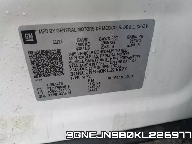 3GNCJNSB0KL226977 фото 2