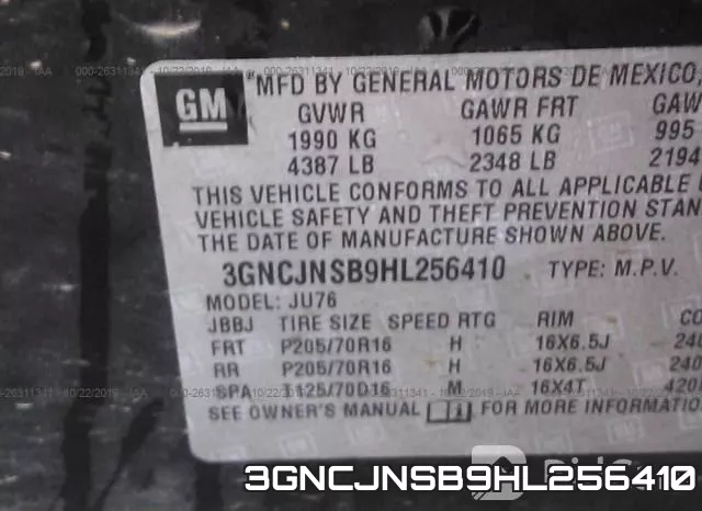 3GNCJNSB9HL256410 фото 10