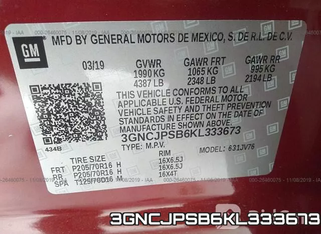 3GNCJPSB6KL333673 фото 10