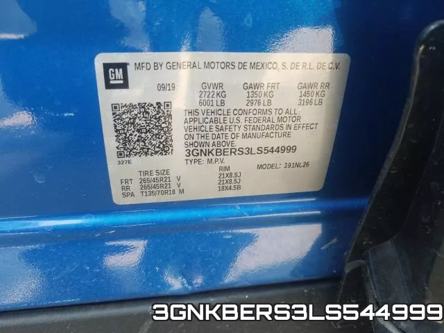 3GNKBERS3LS544999 фото 2