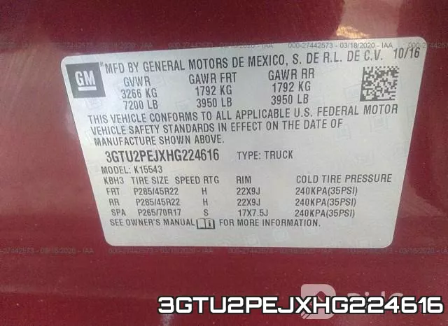 3GTU2PEJXHG224616 фото 10