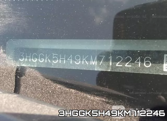 3HGGK5H49KM712246 фото 10