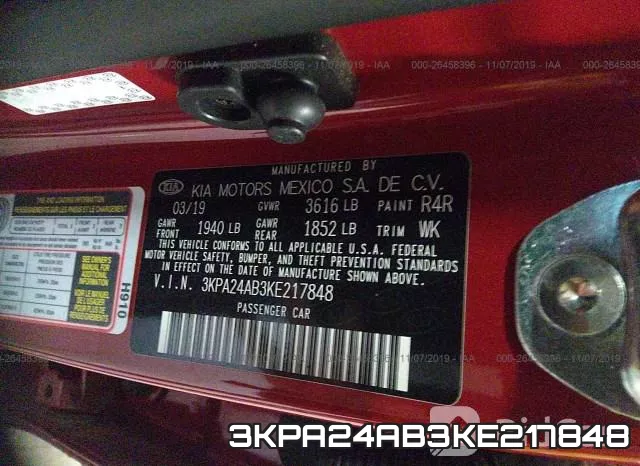 3KPA24AB3KE217848 фото 10
