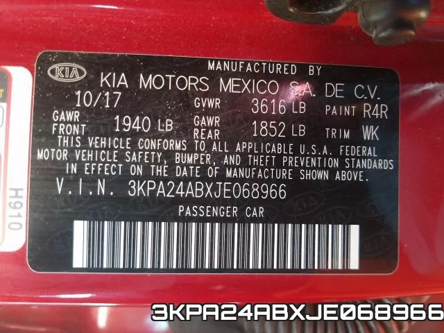 3KPA24ABXJE068966 фото 2