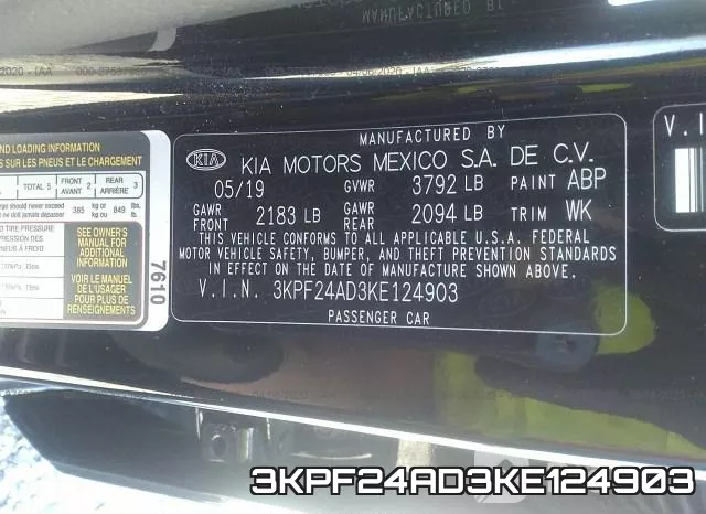 3KPF24AD3KE124903 фото 10