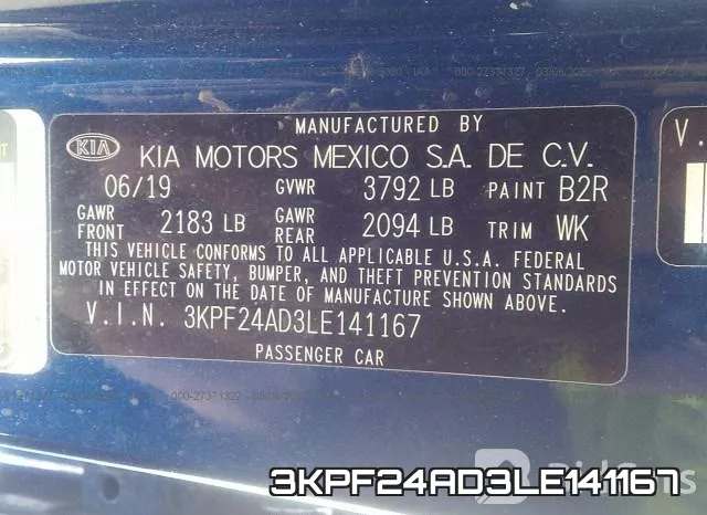 3KPF24AD3LE141167 фото 10