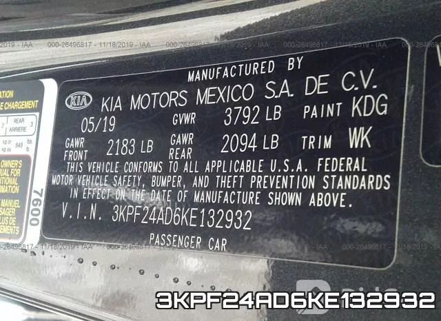 3KPF24AD6KE132932 фото 10