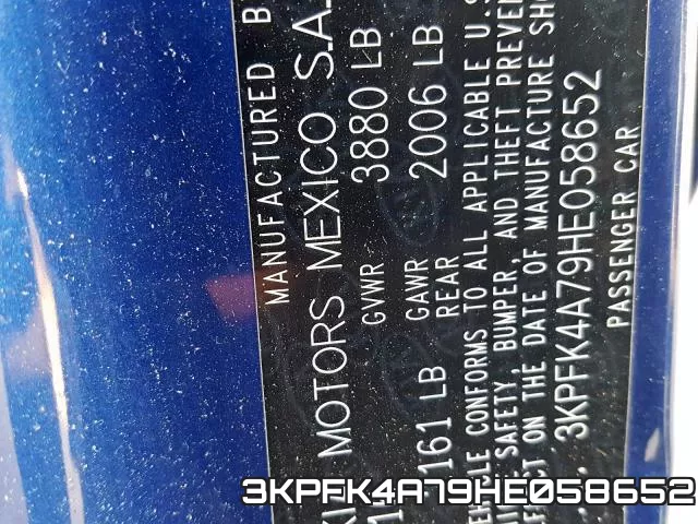 3KPFK4A79HE058652 фото 2