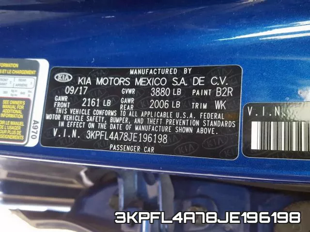 3KPFL4A78JE196198 фото 2