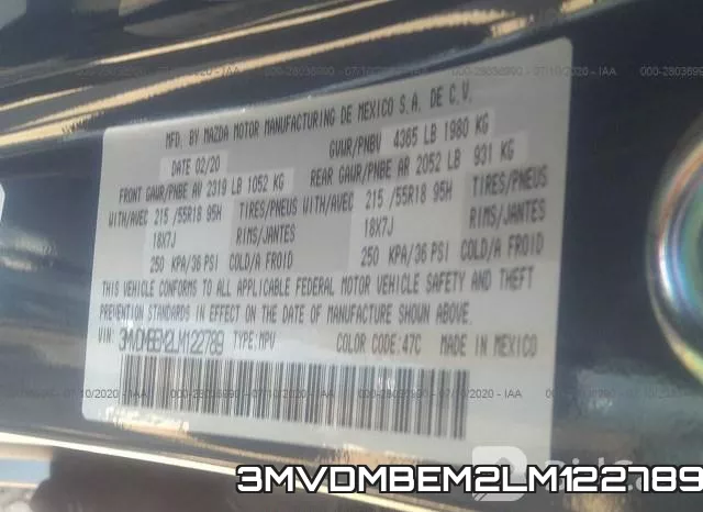3MVDMBEM2LM122789 фото 10