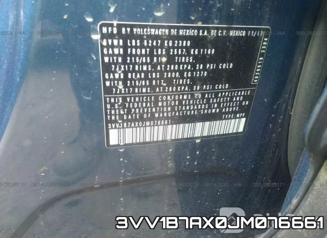 3VV1B7AX0JM076661 фото 10