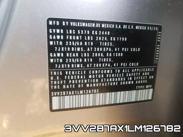 3VV2B7AX1LM126782 фото 2