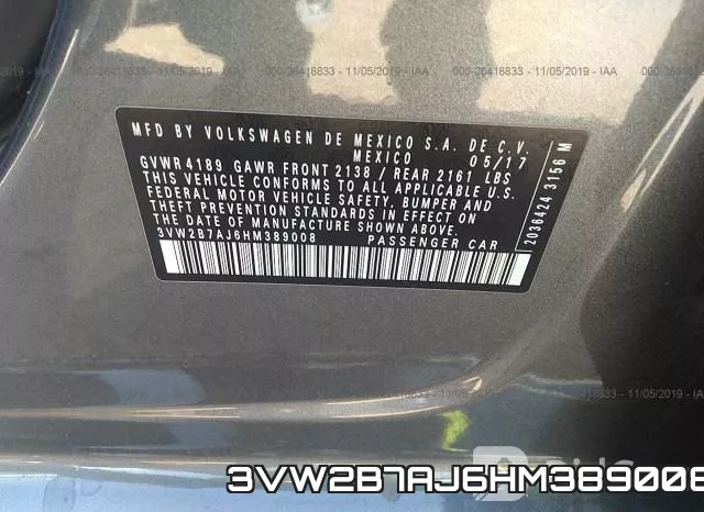 3VW2B7AJ6HM389008 фото 10