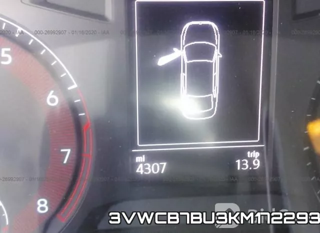 3VWCB7BU3KM172293 фото 8