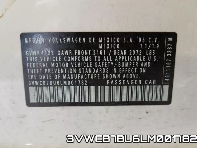 3VWCB7BU6LM001782 фото 2