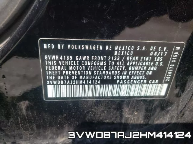 3VWDB7AJ2HM414124 фото 2