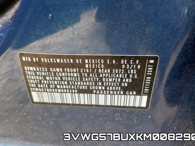3VWG57BUXKM008290 фото 2