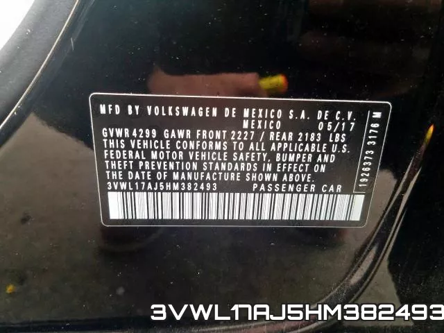 3VWL17AJ5HM382493 фото 2