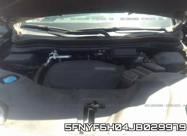 5FNYF6H04JB029979 фото 2