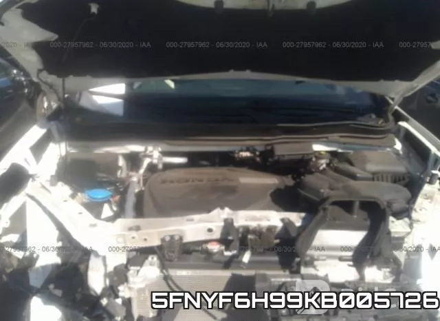 5FNYF6H99KB005726 фото 2