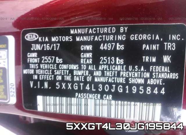 5XXGT4L30JG195844 фото 10