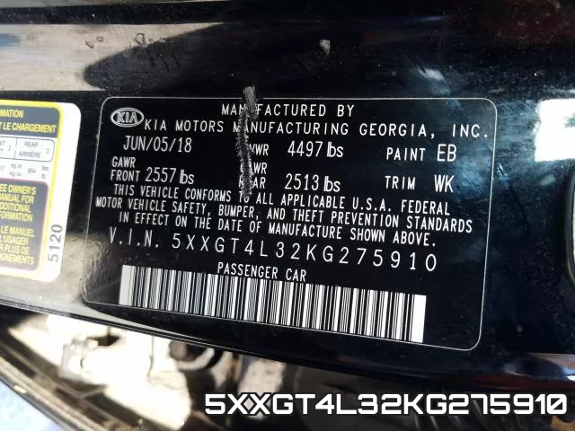 5XXGT4L32KG275910 фото 2