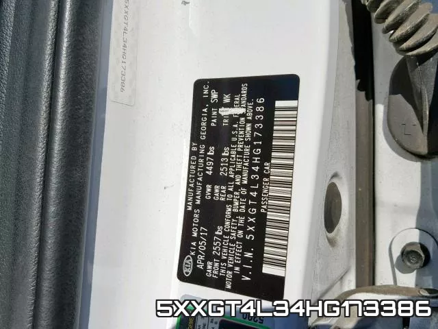 5XXGT4L34HG173386 фото 2