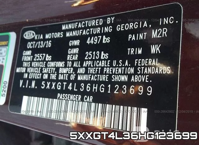 5XXGT4L36HG123699 фото 10