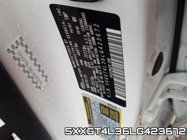 5XXGT4L36LG423672 фото 2
