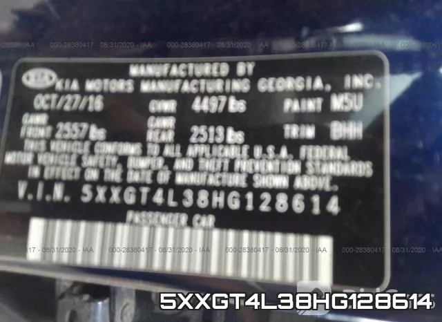 5XXGT4L38HG128614 фото 10
