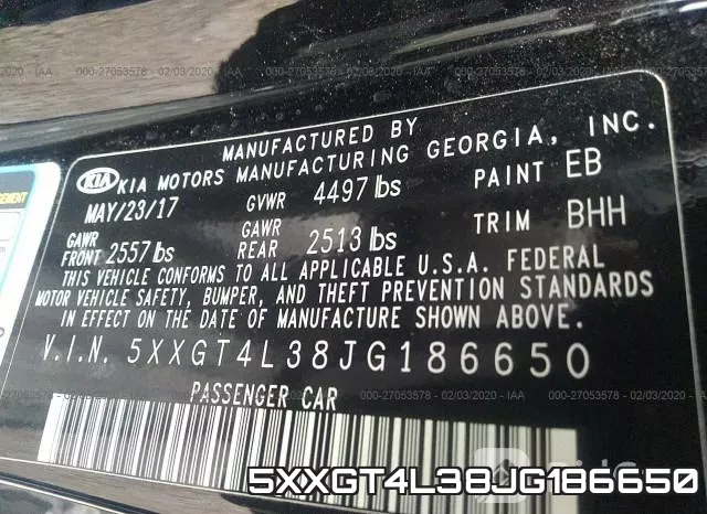 5XXGT4L38JG186650 фото 10