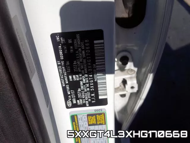 5XXGT4L3XHG170668 фото 2