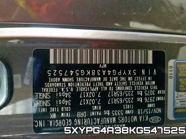 5XYPG4A38KG547525 фото 2