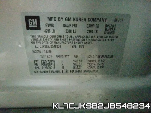 KL7CJKSB2JB548234 фото 2