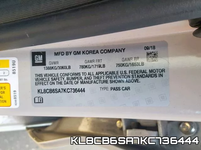 KL8CB6SA7KC736444 фото 2