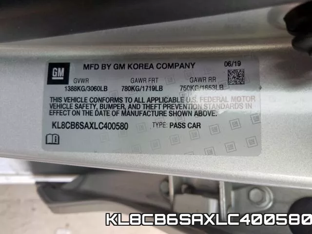 KL8CB6SAXLC400580 фото 2