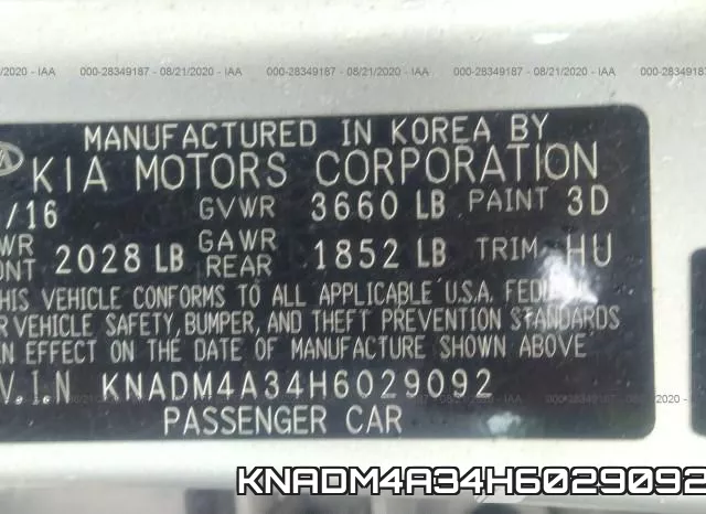 KNADM4A34H6029092 фото 10