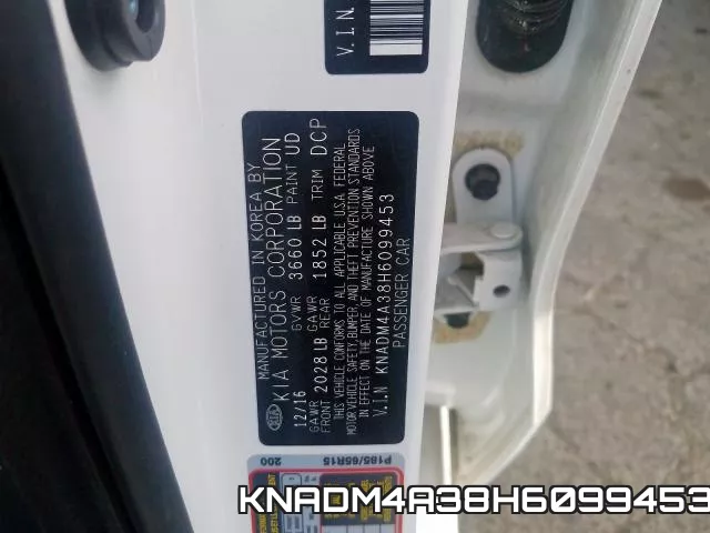 KNADM4A38H6099453 фото 2