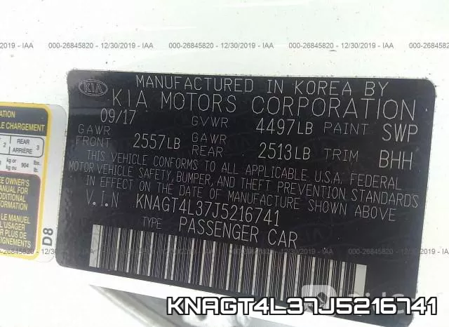 KNAGT4L37J5216741 фото 10