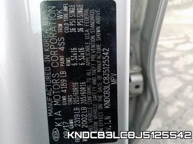 KNDCB3LC8J5125542 фото 2