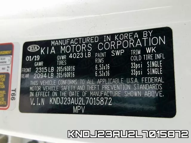 KNDJ23AU2L7015872 фото 2