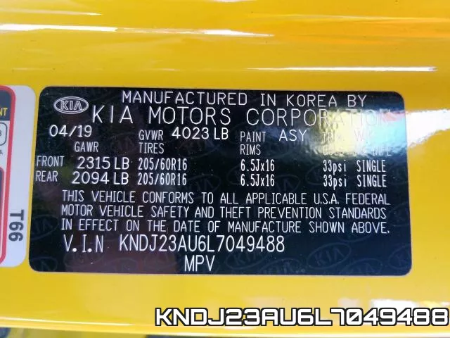 KNDJ23AU6L7049488 фото 2