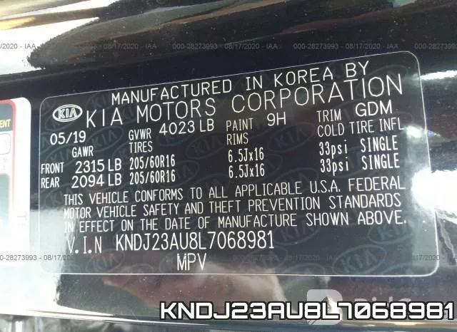 KNDJ23AU8L7068981 фото 10