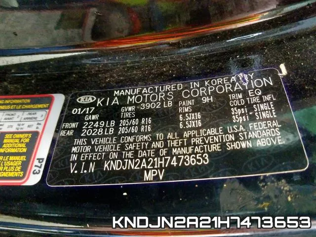 KNDJN2A21H7473653 фото 2
