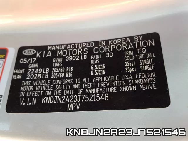 KNDJN2A23J7521546 фото 2